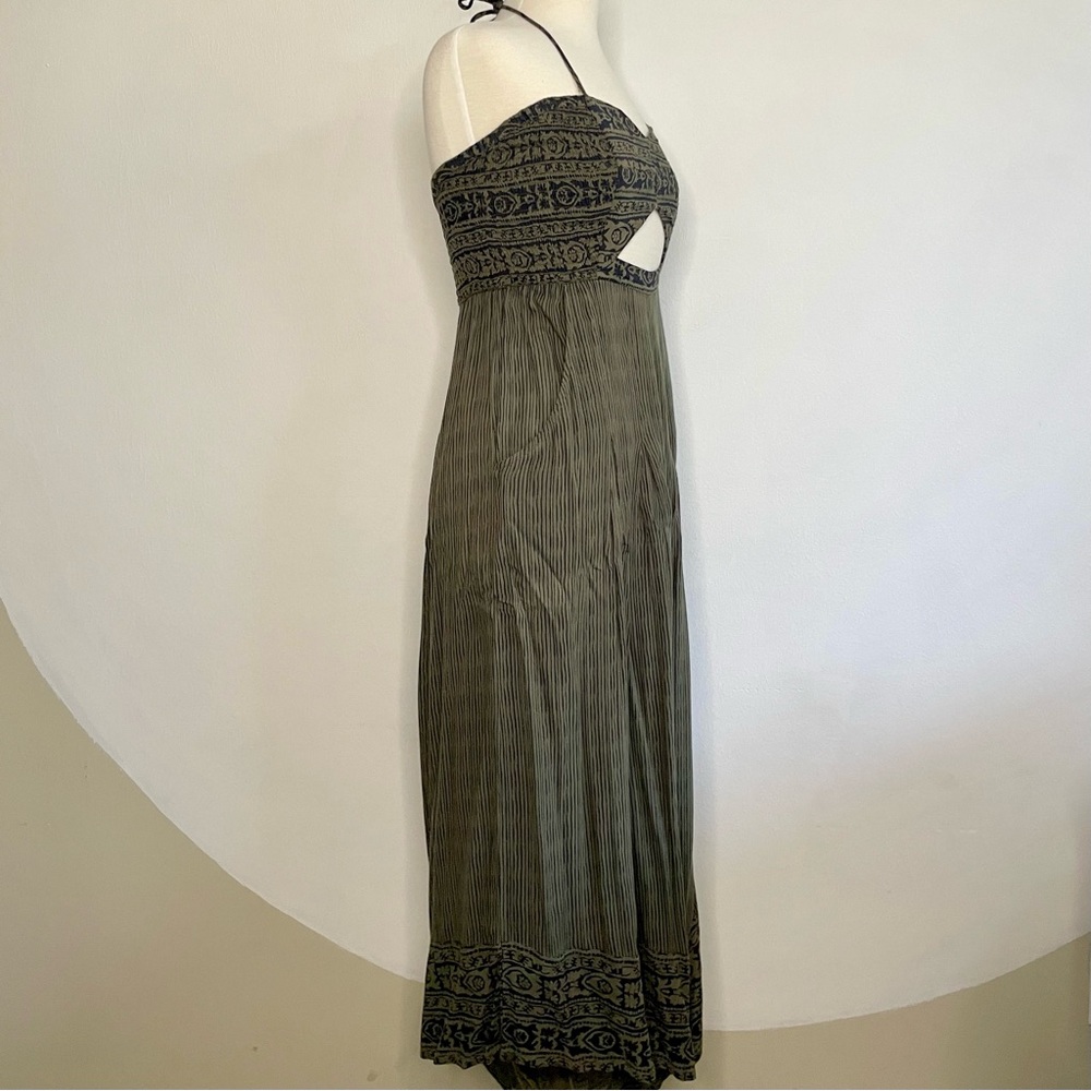 Free People Smocked Halter Romper, Medium - Picture 2 of 6
